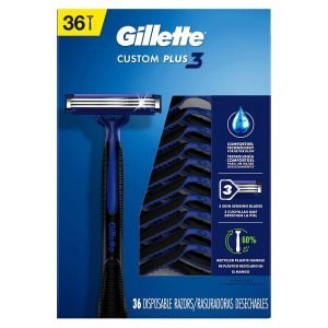 Afeitadora Desechable Gillette Custom Plus 3 / 36 Pack