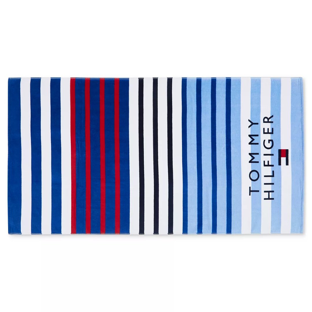 Untitled Project - 2024-09-18T144200.213 Toalla De Playa Bloques De Colores - Tommy Hilfiger / 91.44 cm x 1.83 mt - Imagen 1