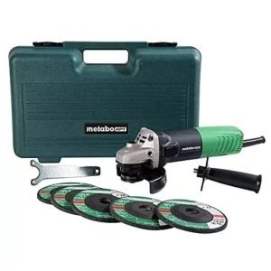 Esmeril Angular 4-1/2 Pulgadas - Incluye 5 Muelas Abrasivas y Estuche / Metabo HPT (G12SR4)