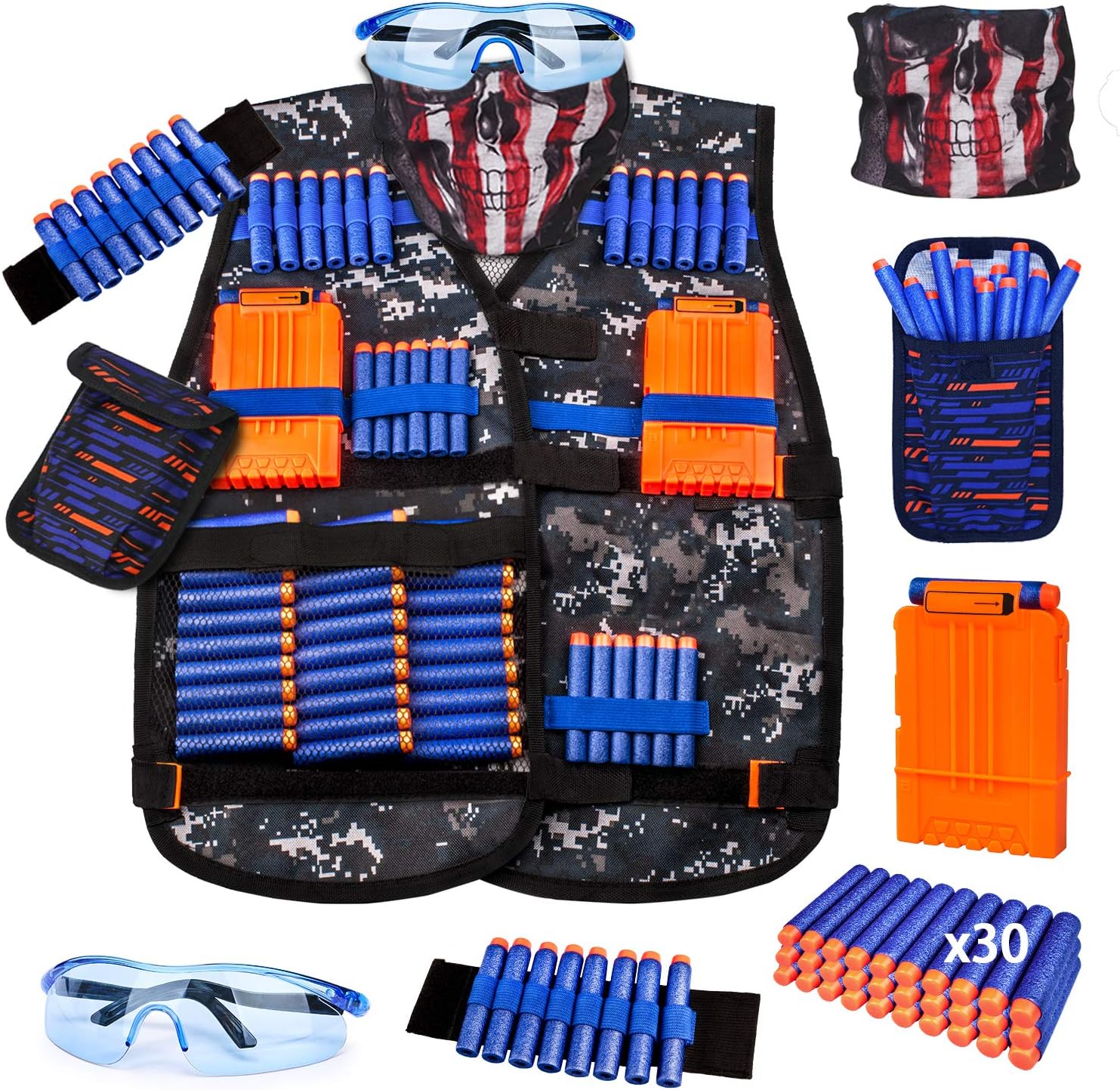IMG_4351 Kit De Chaleco Táctico Para Niños - Nerf Serie N-Strike - Imagen 1