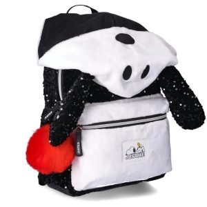 Bolso Justice Snoopy Para Niñas de 17" Con Capucha - Imagen 3