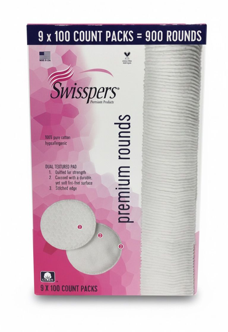 swipper Swisspers Discos De Algodón Hipoalergenicos Premium / 900 Unidades - Imagen 1